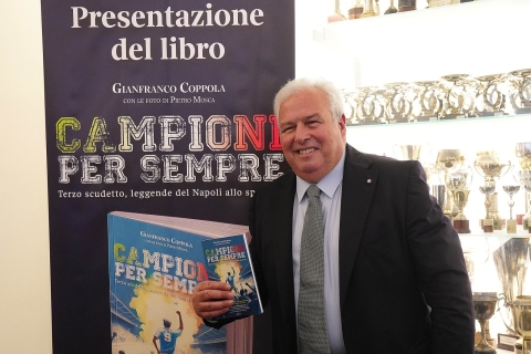 Editoria: Gianfranco Coppola presenta il suo libro "Campioni per sempre" viaggio nei racconti del terzo scudetto del Napoli