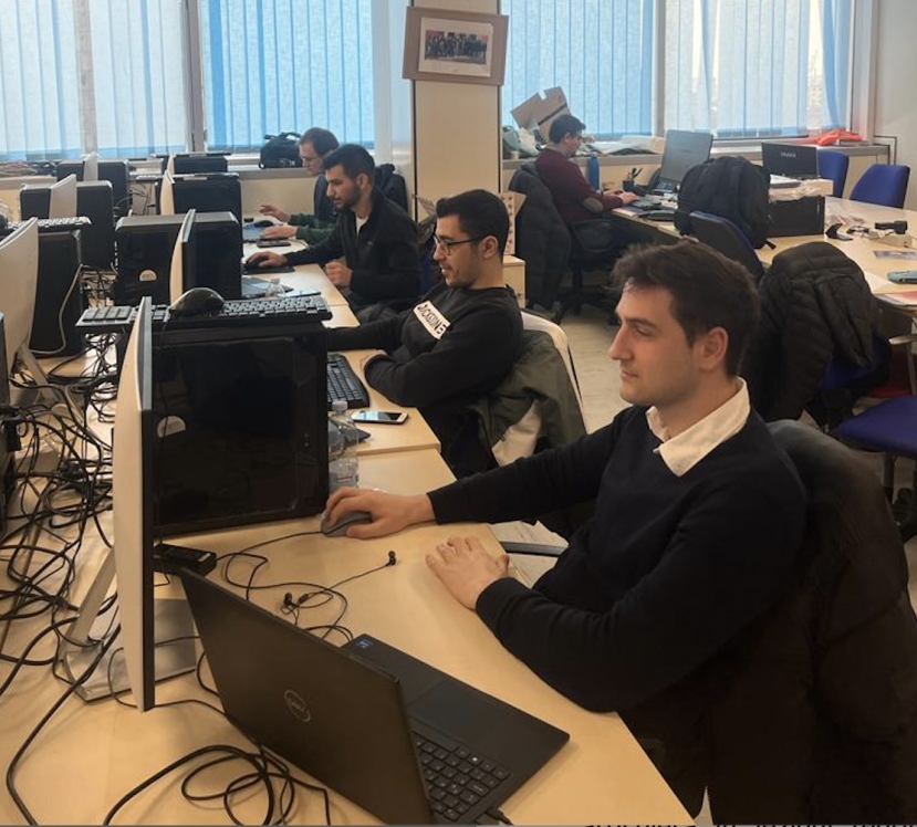 I quattro giovani ingegneri turchi nella sede napoletana di NetCom Gorup