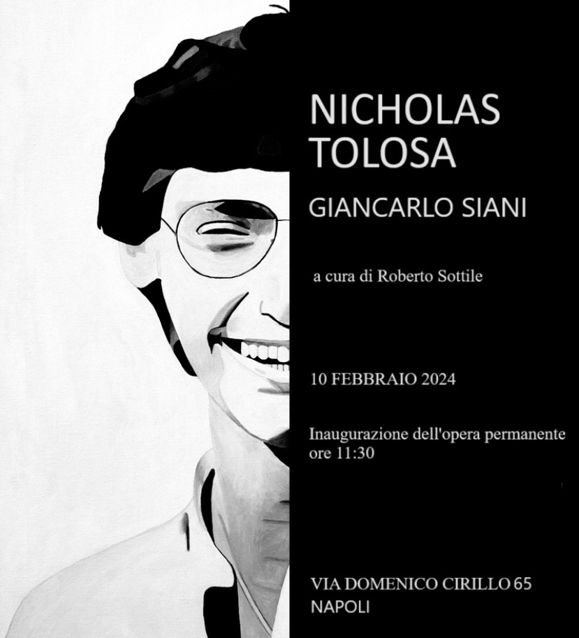 Street Art: a Napoli l’omaggio di Nicholas Tolosa a Giancarlo Siani, il cronista ucciso dalla camorra