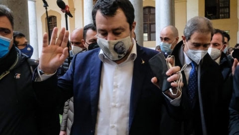 Palermo: iniziata l'udienza Open Arms che vede Matteo Salvini sul banco degli imputati