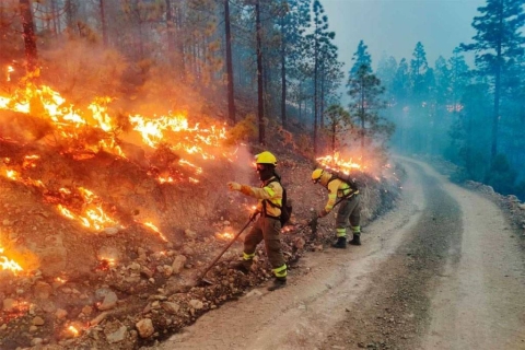 Canarie: evacuate oltre 4mila persone per l’incendio che ha divorato quasi 5mila ettari di vegetazione
