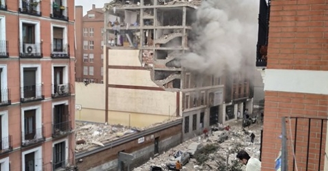 Madrid: esplosione in Calle de Toledo dove è crollato un edificio. Tre le vittime segnalate