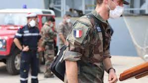 Militari francesi e autopompe in Emilia Romagna inviati dal presidente Macron