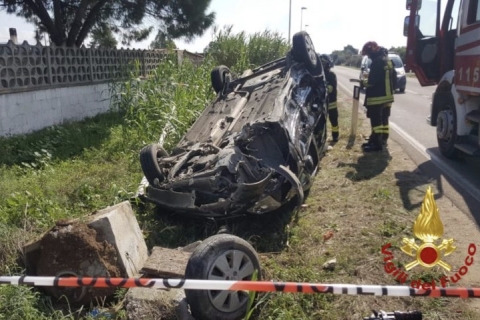 Cagliari: 4 giovani a bordo di un auto hanno perso la vita questa mattina a Quartu Sant’Elena