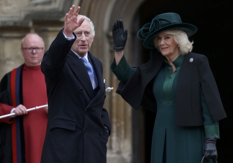 Londra: la partecipazione di Re Carlo alla funzione della domenica di Pasqua alla Cappella Windsor
