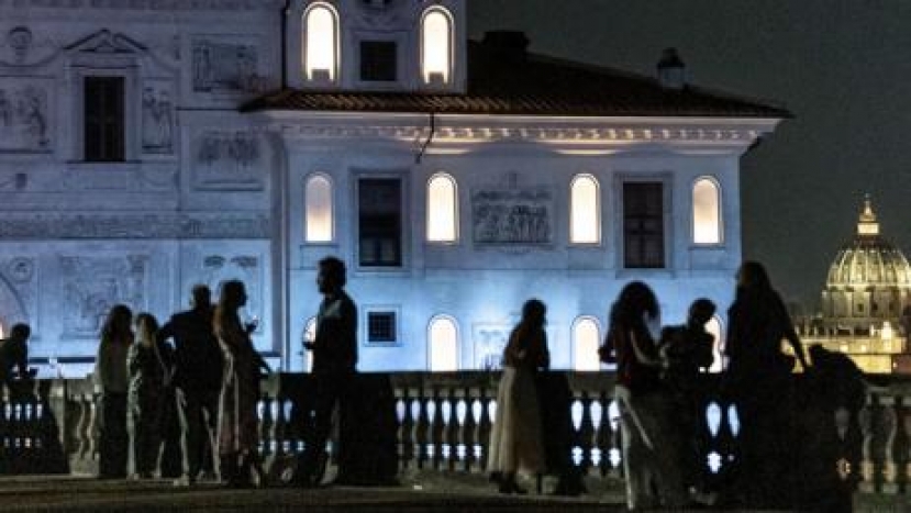 Roma: &quot;Presto la notte&quot; diventa bianca all&#039;Accademia di Francia con proiezioni e installazioni