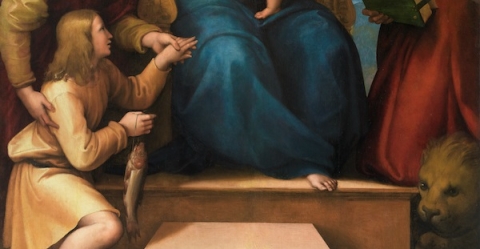 Madonna del Pesce, particolare_Olio su tela_Raffaello Sanzio_1513 –1514 _Museo Nacional del Prado.P297