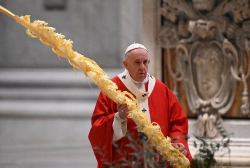 La Domenica delle Palme e l&#039;Angelus di Papa Francesco tra rami d&#039;ulivo e incenso