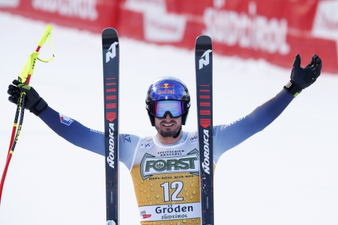 Sci: Dominik Paris domina la gara di libera in Val Gardena e conquista la 22ª vittoria in carriera