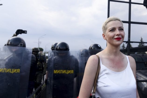 Dall'Unione Europea arriva la protesta per l'arresto dell'oppositrice di Lukashenko, Maria Kolesnikova