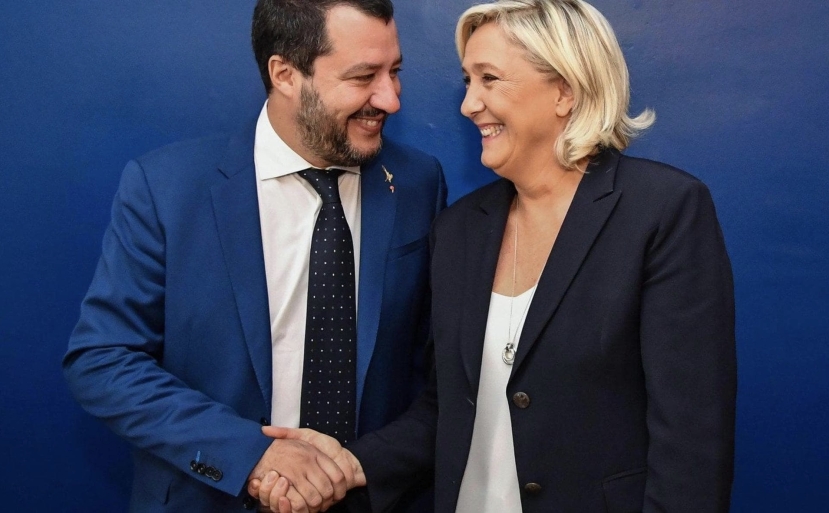 La Lega a Pontida tra nuova visione europeista di Salvini e le “libertà” di Marine Le Pen