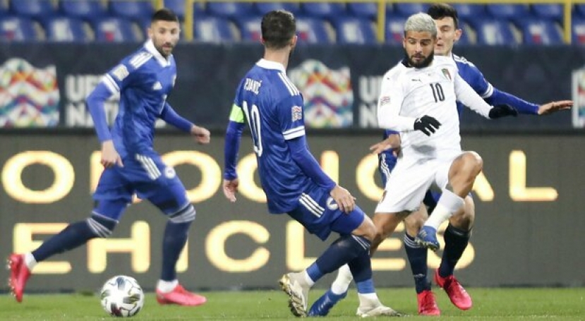 Nations League: l’Italia batte la Bosnia a Sarajevo e vola in final four. Gol di Berardi e Belotti