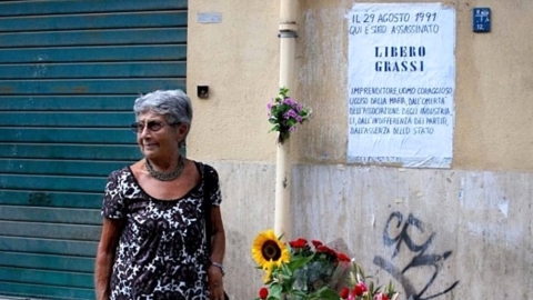 Palermo: il ricordo di Libero Grassi, l'imprenditore anti-racket ucciso dalla mafia nel 1991