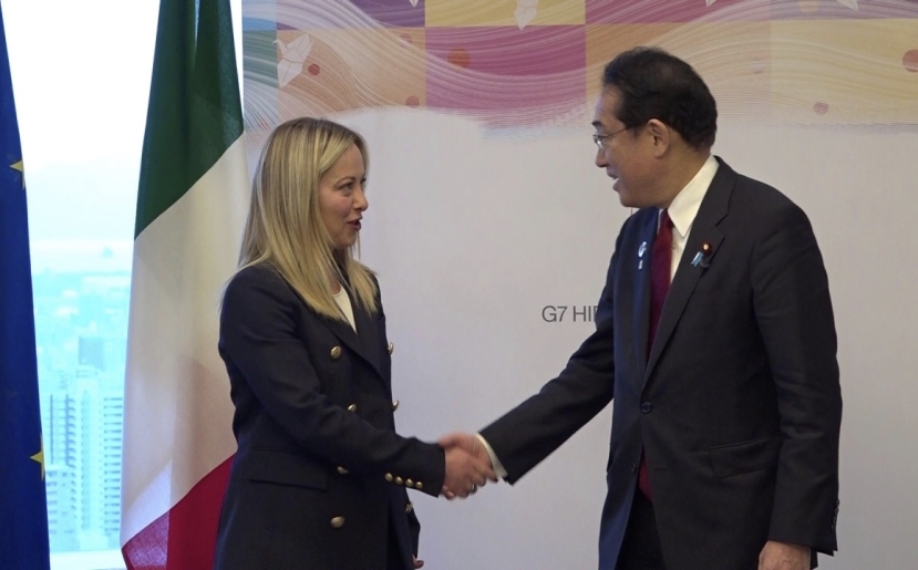 G7 Hiroshima: bilaterale Kishida-Meloni. Il cordoglio per le vittime dell’Emilia Romagna