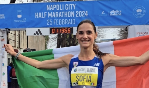 Napoli City Half Marathon: vince l’azzurra Sofia Yeremchuck con il tempo di 1h08’27”