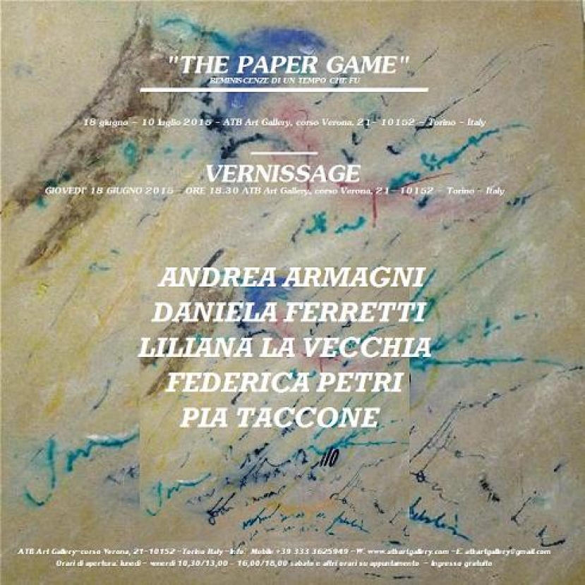 A Torino dal 18 giugno: The paper game