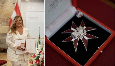 Austria: Carina Schiestl Swarovski riceve la Grande Decorazione d’Onore del Presidente della Repubblica