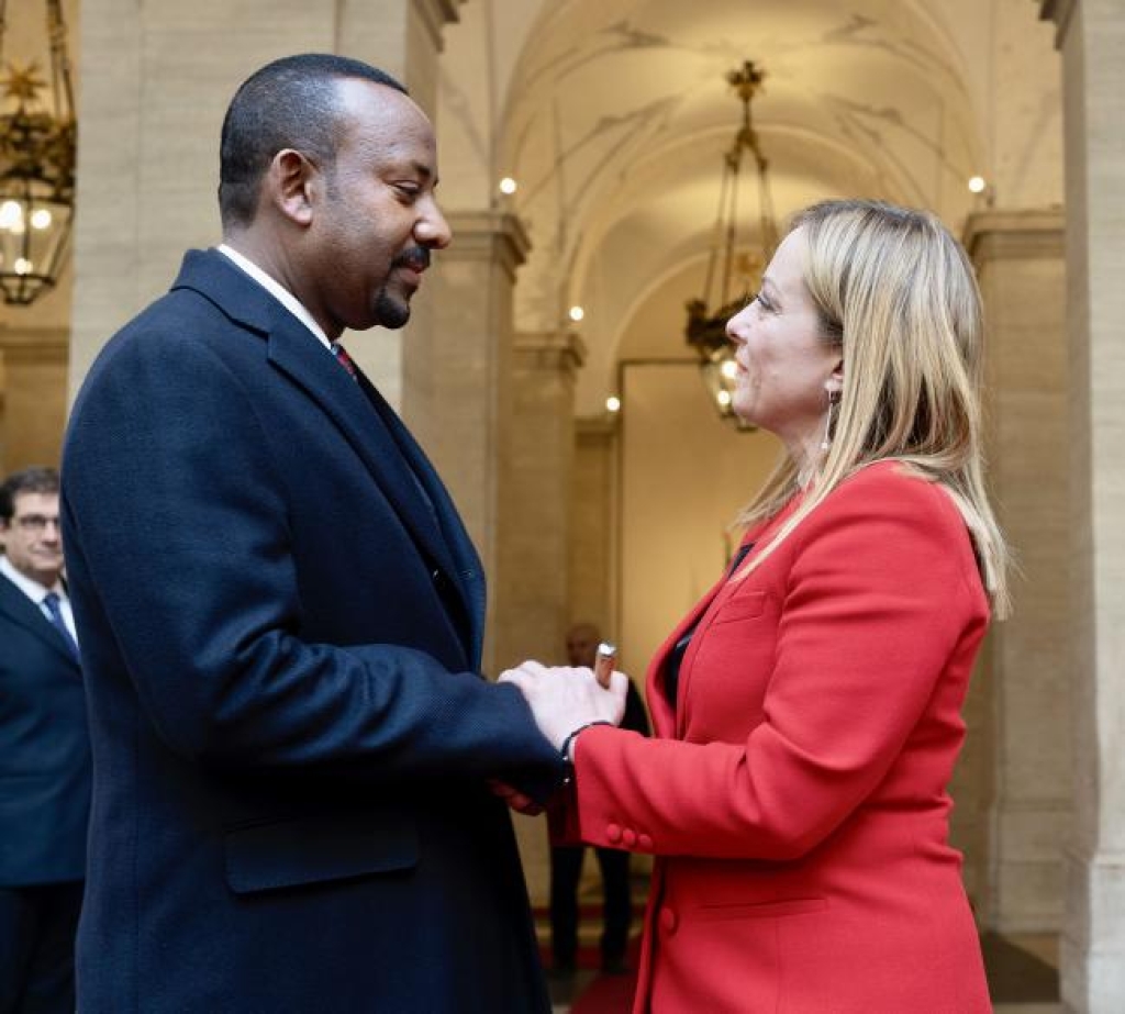 Italia-Etiopia, oggi ricevuto il premier Abli Ahmed Ali. Meloni: “Impegno di cooperazione con 140 mln di fondi”