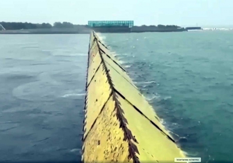 Venezia: si alza oggi la barriera del Mose dopo l'invasione dell'acqua in molti edifici della laguna