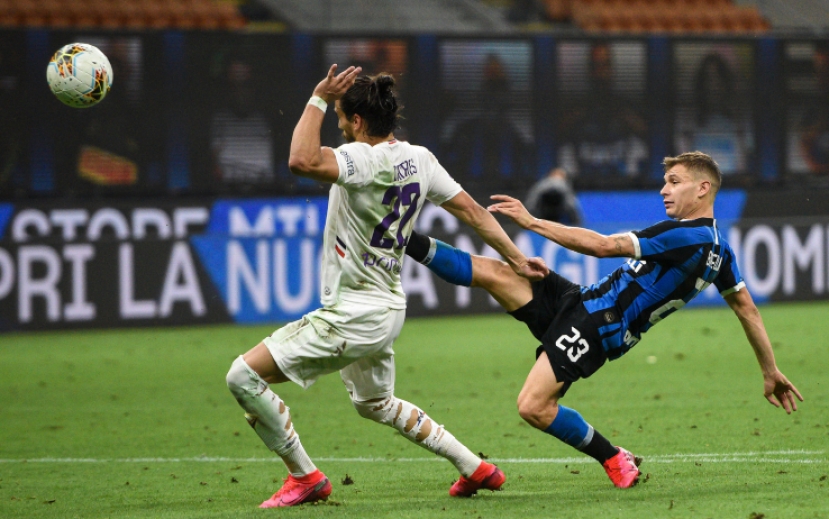 Anticipo Serie A. L’Inter vince sul campo della Fiorentina per 2-0 con i gol di Barella e Perisic