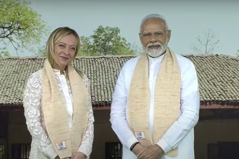 G20 India: i leader del summit in visita al Memorial Gandhi. Oggi l’intervento di Meloni su IA