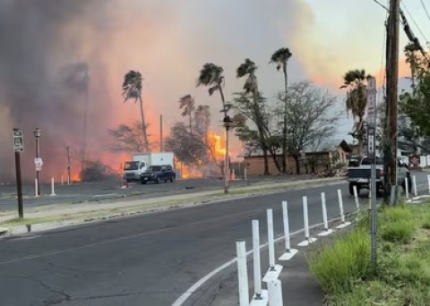 Incendi alle Hawaii per l’uragano Dora. Sei vittime e abitanti in fuga. È stato d’emergenza