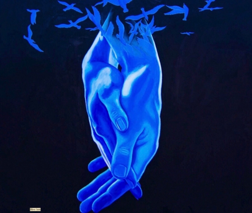Mostra, l&#039;arte di rompere il silenzio con le mani e l&#039;anima del pittore israeliano Shlomo Tuvia alla galleria Micro di Roma