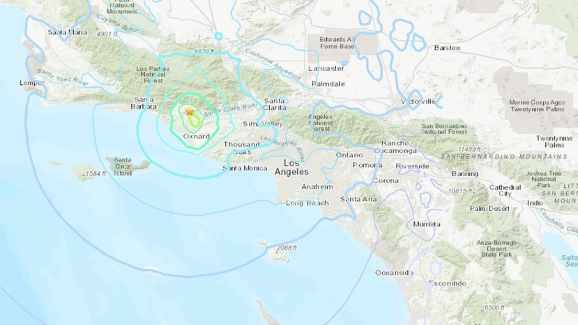 Los Angeles: scossa di terremoto 5.1 con epicentro a Ojai nel distretto di Ventura. Non ci sarebbero danni