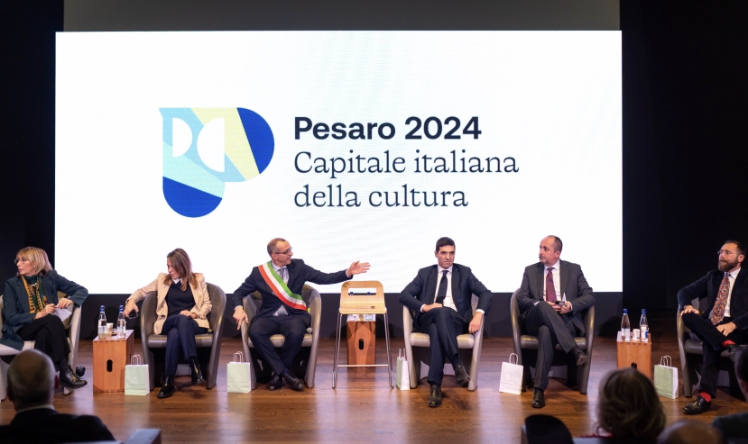 Pesaro 2024: presentata al Maxxi di Roma la Capitale italiana della Cultura con Sangiuliano e Acquaroli