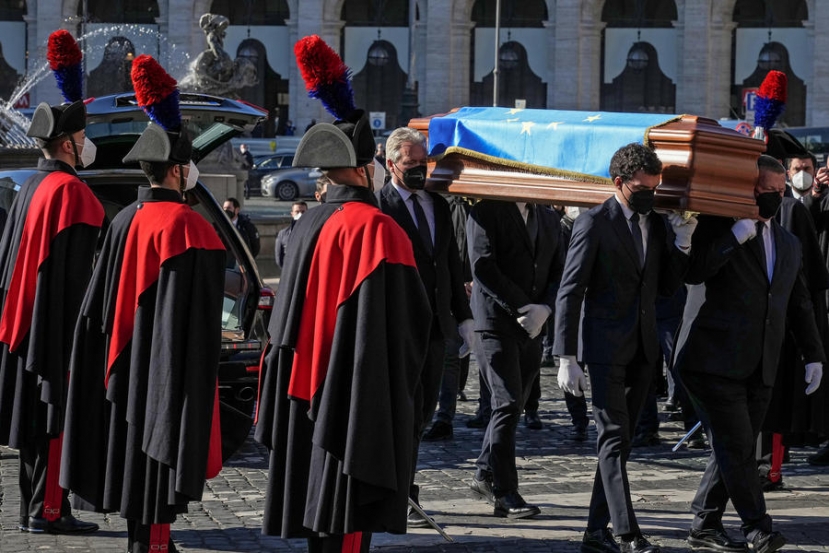 L’addio a David Maria Sassoli con i funerali di Stato a Roma tra le note di Johan Sebastian Bach