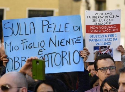 Oggi in piazza a Roma i No-Vax per protestare contro la "Dittatura Sanitaria" da Covid