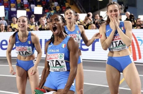 Atletica, agli Europei indoor di Istanbul è argento nella staffetta 4x400 femminile. Quinta medaglia azzurra