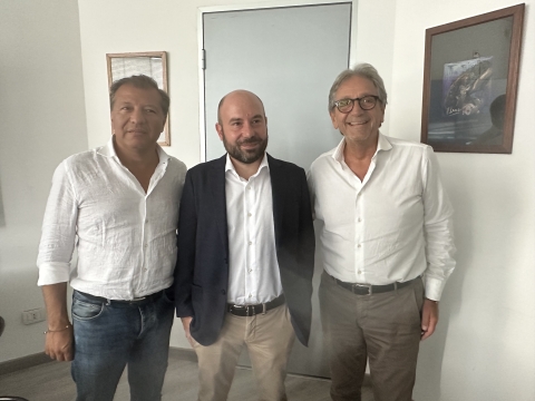 Da sinistra a destra: Domenico Lanzo, Antonio Caso e Guido Cristofaro