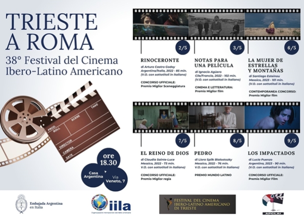 Festival del Cinema Ibero-Latino Americano di Trieste: oggi a Roma le proiezioni fino al 9 maggio
