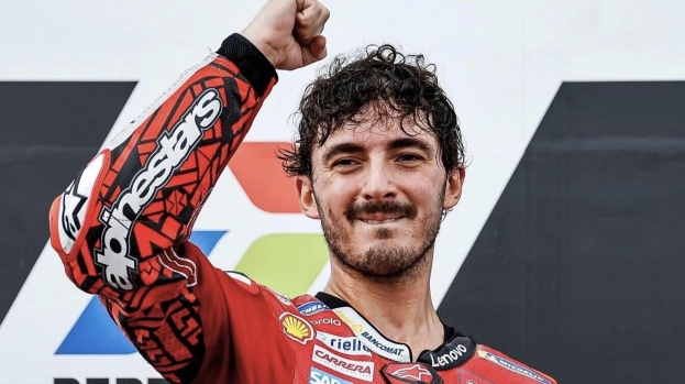 Moto GP: a Valencia il bis iridato di Pecco Bagnaia con il podio tutto Ducati insieme a Di Giannantonio e Zarco