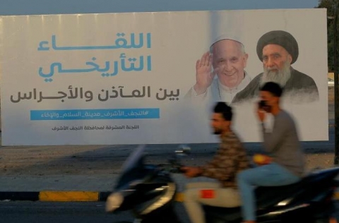 Iraq, il lungo incontro del Papa con l'Ayatollah Al-Sistani e oggi la messa caldea a Bagdad