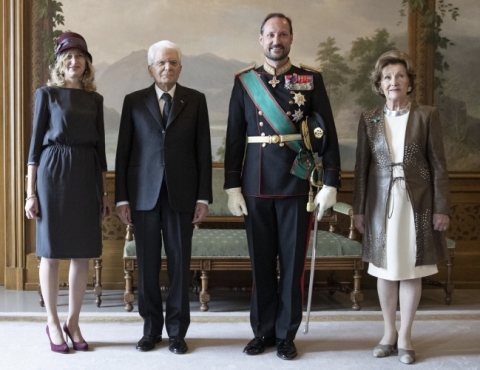 Viaggio in Norvegia del Presidente della Repubblica oggi accolto a Palazzo Reale