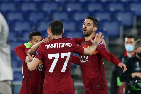 Europa League: la Roma travolge lo Shakhtar Donetsk con le reti di Pellegrini, El Shaarawy, Mancini