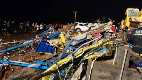 Cina: un tornado ha colpito Wuhan nella provincia di Hubei provocando 7 morti e 218 feriti
