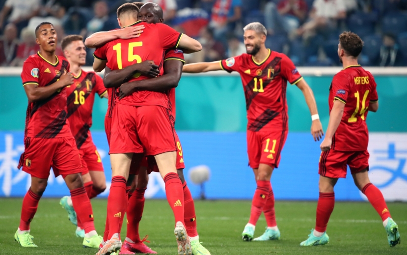 UEFA Euro 2020: il Belgio travolge la Russia 3-0 con Lukaku che firma una doppietta