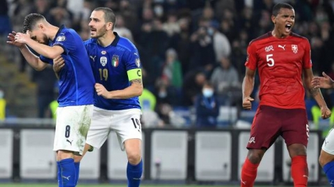 Qualifiche mondiali: l’Italia pareggia con la Svizzera (1-1) e resta appaiata con gli elvetici. L’errore di Jorginho